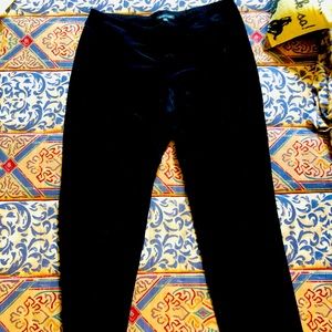 Eileen fisher black ankle cropped pants